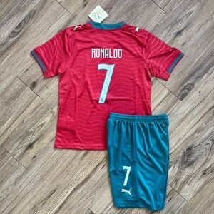 Portugal home Jersey set Kids Ronaldo 7